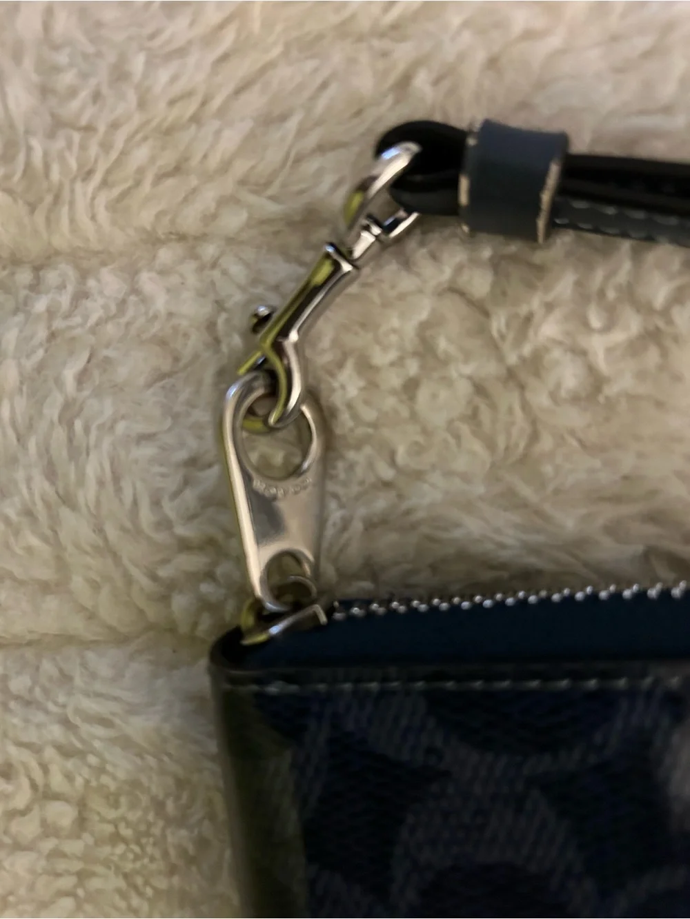 Coach Signature Zip Wristlet Clutch